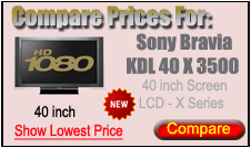 KDL40X3500 TV Prices